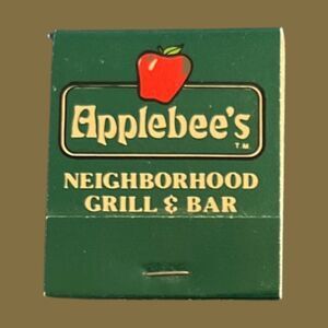Vintage Applebees Restaurant Hot Air Balloon Matchbook Unstruck